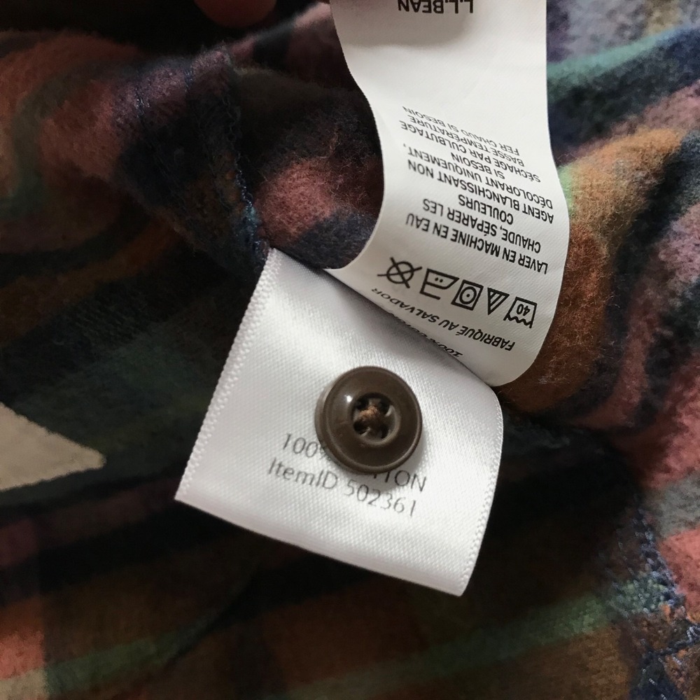 L.L. Bean Chamois Cloth Shirt Womens Size M Pink Plaid Button Up Tunic Cabincore - Picture 6 of 11
